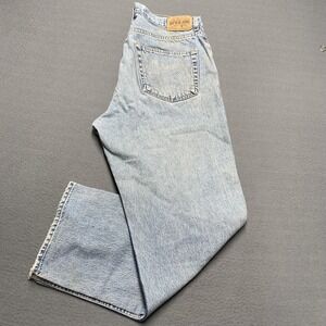 Vintage Gap Relaxed Fit Jeans Mens 35x30 Blue Light Wash Straight Denim 90s